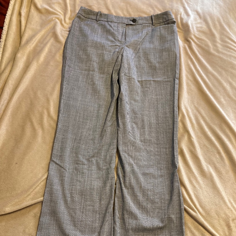 Calvin Klein dress pants, black/white